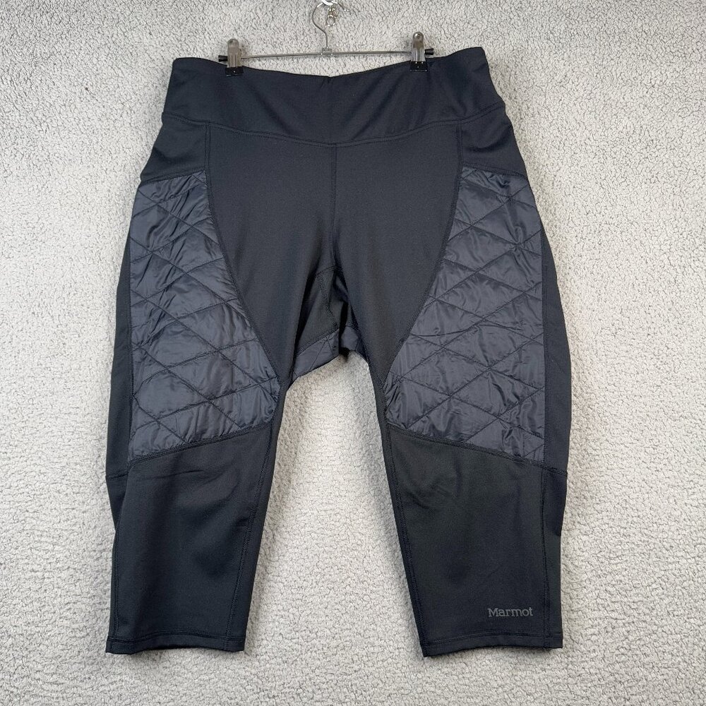 Marmot Pants Womens XL Variant Hybrid Capri Insolant Black Insulated Base Layer